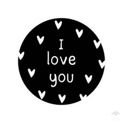 Kado Stickers |  I love you (10 stuks)