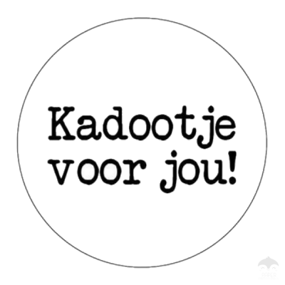 Kado Stickers | Kadootje voor jou (10 stuks)