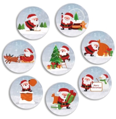 Kado Stickers | Santa Claus Assorti (16 stuks )