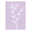 Ansichtkaartje | Pastel lila met wit takje