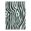 Ansichtkaartje | Pastel zebra patroon mint