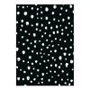 ansichtkaartje | Patroon zwart witte dots