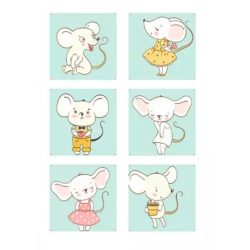 Sluit Stickers | Cute Kawaii Mouse (25 stuks)
