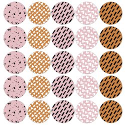 Kado Stickers | Warm Pink Shapes (10 stuks)