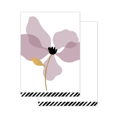 Mini Kaartje | Layered Petals Paars