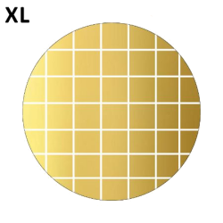 Kado Stickers | Grid streep goud/wit  (10 stuks)