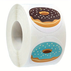Kado Stickers | Donuts 25mm (500 stuks)