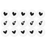 Kado Stickers |  Solo Hearts (12 stuks) - Afbeelding 2