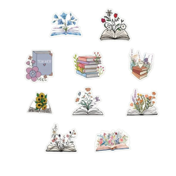 Sluit Stickers | mix van Boeken met bloem (50 stuks)