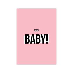 Ansichtkaartje | Oooh Baby Girl – Roze
