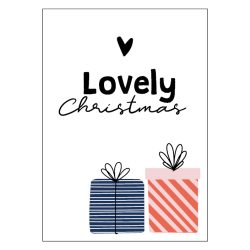Ansichtkaartje | Lovely Christmas  kadootjes