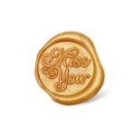 WAX SEAL | Lakzegel stempel Miss you  verguld