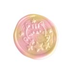 WAX SEAL | Lakzegel kawaii kitten verguld