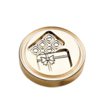 WAX SEAL | Lakzegel stempel Chocolade verguld - Afbeelding 2