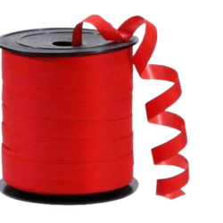 Krullint | Rood Glitter | 10mm (5m)