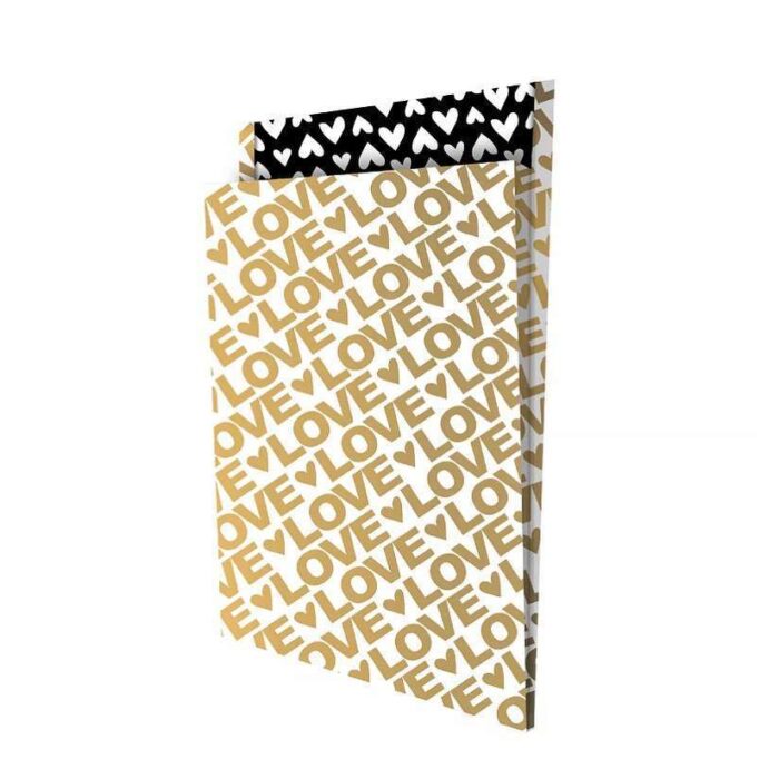 Kadozakje | Tijdschriftenzak – Love Gold (XL)