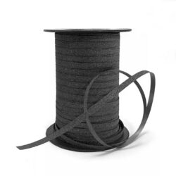 Krullint | Glitter Zwart | 5mm (5meter)