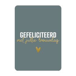 Ansichtkaartje | Gefeliciteerd met trouwdag