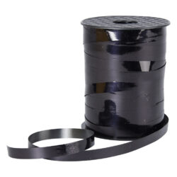 Krullint | Intens Zwart Metalic Glans Breed - 10mm