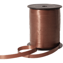 Krullint | Kastanje bruin Mat Breed - 10mm