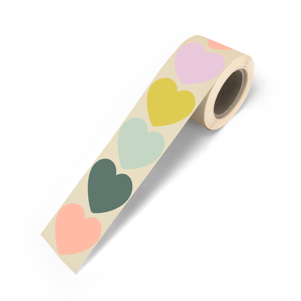 Kado Stickers | Fall Hearts Colorfull Large (10 stuks) - Afbeelding 1