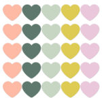 Kado Stickers | Fall Hearts Colorfull Large (10 stuks) - Afbeelding 2