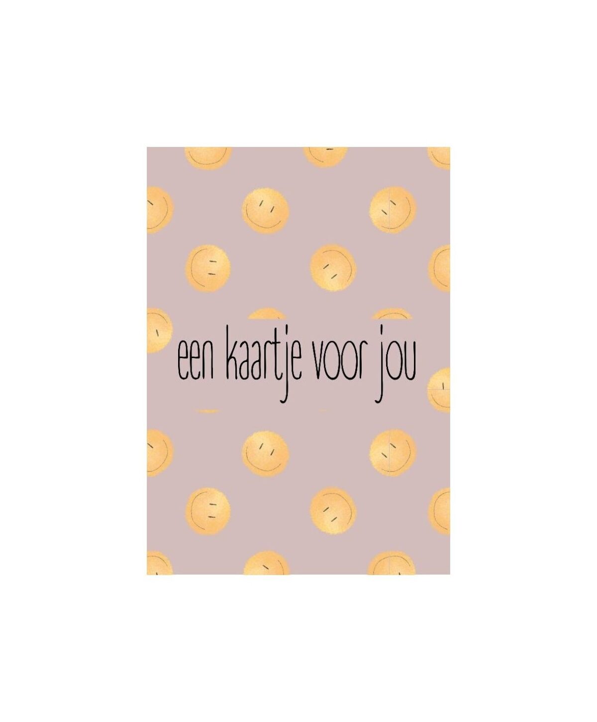 Ansichtkaartje | Kaartje voor jou - smiley - Afbeelding 1