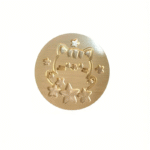 WAX SEAL | Lakzegel kawaii kitten verguld - Afbeelding 2