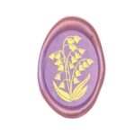 WAX SEAL | Lakzegel Stempel Lelietjes Ovaal