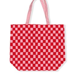 WOONDECO - Tas Grid Rood Roze