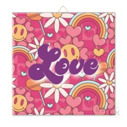 WOONDECO | Tegeltje - Hippie Love